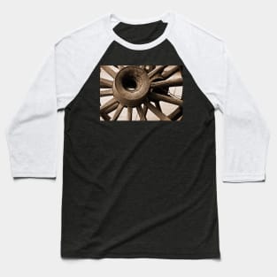 Wagon Wheel Hub Baseball T-Shirt